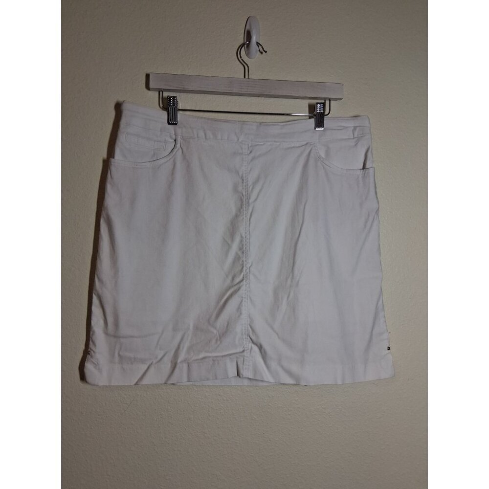Hilary Radley Skorts White Summer Business Casual Office Tennis White Size XL